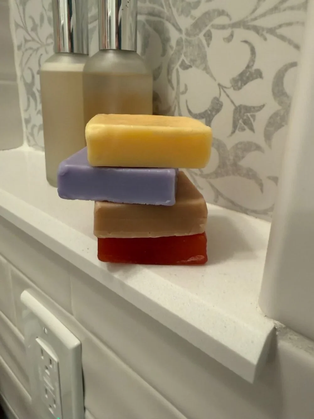 Scented Bar Soap in Organza Silk Pouch Plant-Based Nourishing Moisturizing